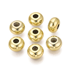 Doré  Uv placage acrylique perles européennes, Perles avec un grand trou   , rondelle, or, 13.5~14x8~8.5mm, Trou: 4.5~4.8mm