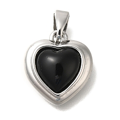 Платина Латунные подвески, сердце прелести, с целью перехода в кольце, без кадмия, без никеля и без свинца, платина, 13x12x5 мм, отверстие : 3x4.5 мм