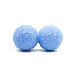 Cornflower Blue TPE Peanut Massage Ball, Massaging Tools, for Back, Arm, Neck, Shoulder, Leg Circulation Roller, Tissue Massage, Cornflower Blue, 117x61mm