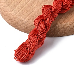 (123L) Белый крем непрозрачный блеск 1 пучок нейлоновых ниток для изготовления бисерных украшений, огнеупорный кирпич, 1 мм, около 28.43 ярдов (26 м) / пачка