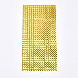 Gold Waterproof Holographic Adhesive Craft Vinyl Sheets, Works with Cameo and Cutters, for Craft Decoration, Gold, 20x10x0.01cm