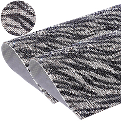 Black 2Pcs Rhinestone Self-adhesive Car Stickers, Rectangle, Black, 240x200x1.6mm