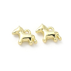 Light Gold Подвески из сплава , лошади прелести, стойки покрытие, без кадмия, без никеля и без свинца, золотой свет, 8.5x11.5x4 мм, отверстие : 1.2 мм