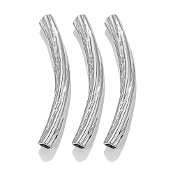 Нержавеющая Сталь Цвет 304 стальные изогнутые шарики из нержавеющей трубки, цвет нержавеющей стали, 36x4 мм, отверстие : 2x2.5 мм