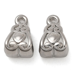 Нержавеющая Сталь Цвет 304 дуги из нержавеющей стали, петля под залог, бейлы, цвет нержавеющей стали, 12.5x8x7 мм, отверстие : 1.4 мм