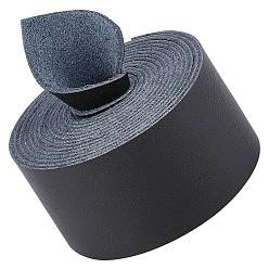 Black Flat Microfiber Imitation Leather Cord, Garment Accessories, Black, 37x1.5mm, about 2.19 Yards(2m)/Roll