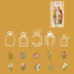 Цветок 40шт наклейки для животных, самоклеящийся, для чемодана, скейтборде, холодильник, шлем, оболочка мобильного телефона, цветок, 45x45 мм, 40 шт / комплект