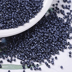 (DB0301) Матовый Темно-металлическо-серый Бусины miyuki delica, цилиндр, японский бисер, 11/0, (дб 0301) матовая пушка, 1.3x1.6 мм, отверстия: 0.8 мм, около 20000 шт / мешок, 100 г / мешок