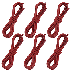 (123L) Белый крем непрозрачный блеск Круглый вощеный шнурок, огнеупорный кирпич, 980x3 мм