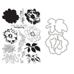 Цветок Углеродистая сталь разрезает трафареты, для diy scrapbooking, Фотоальбом, декоративная бумага для тиснения, цвет нержавеющей стали, цветок, 160x110 мм