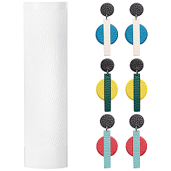 Белый Валик с текстурой глины с акриловой ручкой, гончарные инструменты, белые, 120x32 мм