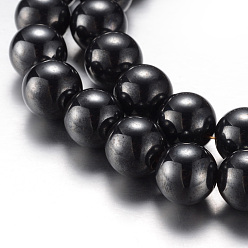 Original Color Magnetic Synthetic Hematite Bead Strands, Grade A, Round, Original Color, 10mm, Hole: 1.2mm, about 43pcs/strand, 15.7 inch(40cm)
