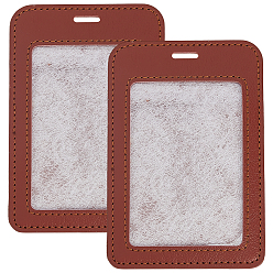 Сиена Держатель для пластиковой идентификационной карточки из ПВХ, прямоугольные, цвет охры, 108x72x3 мм, отверстие : 13x3.5 мм