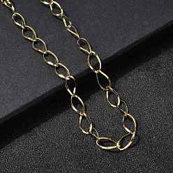 Золотой 304 ожерелья из нержавеющей стали в форме капли для женщин и мужчин, ионное покрытие (ip), золотые, 17.44 дюйм (44.3 см)