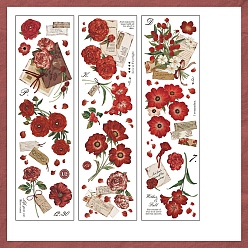 (123L) Белый крем непрозрачный блеск 6 шт. 3 стили наклейки для домашних животных, для скрапбукинга, детские поделки художественных промыслов, письмо из темы леса, огнеупорный кирпич, 210x60x0.2 мм, 2 шт / стиль