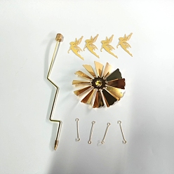 Angel & Fairy Железный вращающийся деревянный подсвечник, для любителей свечей, романтическая свадьба, Рождественская вечеринка (не включая поднос для полотенец), ангел и фея, сказочный кулон: 58.5x47.5x0.3мм