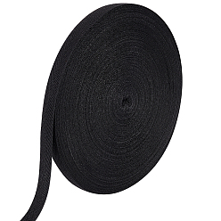 Schwarz Baumwollband, Fischgrätenband, Bekleidungszubehör, Schwarz, 5/8 Zoll (15 mm), ca. 49.21 Yards (45 m)/Rolle