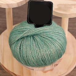 Фуксин Мохеровая блестящая пряжа, для ткачества, вязание крючком, фуксиново-красные, 1.5~2 мм, около 25г/моток