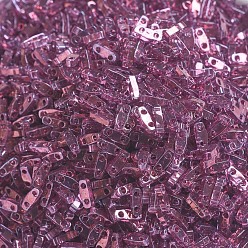 (QTL316) Light Amethyst Gold Luster MIYUKI Quarter TILA Beads, Japanese Seed Beads, 2-Hole, (QTL316) Light Amethyst Gold Luster, 5x1.2x1.9mm, Hole: 0.8mm, about 4800pcs/100g