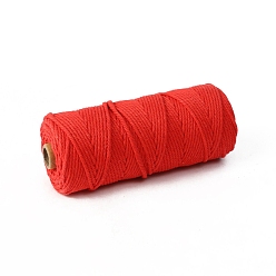 Красный Хлопковые нити для рукоделия спицами, красные, 3 мм, около 218.72 ярдов (200 м) / рулон