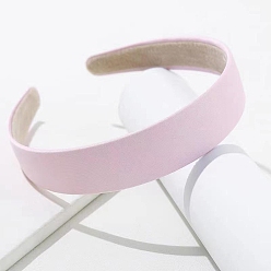 Бледно-Розовый Ленты для волос из полиэстера, розовый жемчуг, 150x130x30 мм