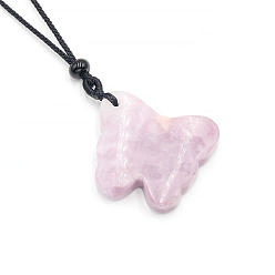 Лепидолит Подвески из натурального лепидолита, бабочки прелести, 26~30x32~35 мм