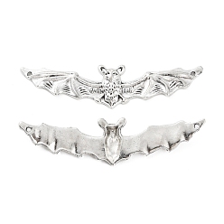 Античное Серебро Сплав большой кулон, летучая мышь, античное серебро, 16.5x65x5 мм, отверстие : 1.4 мм