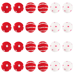 Смешанные Узоры 24шт 3 стиль ремесла помпон для DIY кукла брелок аксессуары для волос, шерстяные фетровые шарики с помпонами, круглые, смешанные узоры, 28 мм, 8 шт / стиль