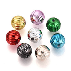 (52) Непрозрачная лаванда Непрозрачные акриловые бусины с УФ-покрытием, тыква, разноцветные, 13.5~14 мм, отверстие : 2.5 мм