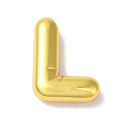 Letter L Ионное покрытие (ip) 304 подвески из нержавеющей стали, буквенное очарование, Письмо L, 19x14x5 мм, отверстие : 2 мм