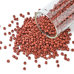 Кокосово-Коричневый 12/0 стакан бисер, непрозрачные семян цветов, маленькие бусины для изготовления ювелирных изделий, круглые, круглое отверстие, кокосового коричневый, 12/0, 2 мм, отверстие : 1 мм, Около 3333 шт / 50 г, 50 г / мешок, 18мешки/2фунты