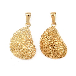 Золотой 304 подвески из нержавеющей стали, дуриан очарование, золотые, 27.5x19.5x8 мм, отверстие : 7x2.5 мм