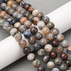 Содалитовое Природный содалит бисер нитей, круглые, 8.5 мм, отверстие : 1.2 мм, около 47 шт / нитка, 15'' (38.1 см)