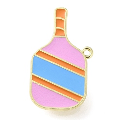 Разноцветный Эмалевые значки с подвесками в виде пиклбола на спортивную тематику, булавки для лацканов из сплава для одежды рюкзака, золотые, красочный, 21x37 мм, отверстие : 1.8 мм