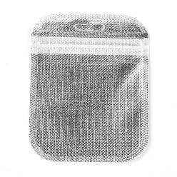 Silbern Silberfarbig Wiederverschließbare Beutel für Haustiere, wiederverschließbare Beutel, selbstdichtender Beutel, Rechteck, Silbern Silberfarbig, 10.9x8.5x0.15 cm