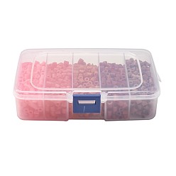 Красный 5мм пэ поделок плавкие бисер заправок для детей, трубка, красные, 5x5 мм, Отверстие: 3 мм, о 1900 шт / коробка