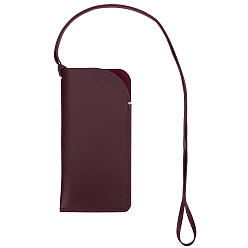 Кокосово-Коричневый Прямоугольный футляр для очков из искусственной кожи, переносной вставной чехол для солнцезащитных очков, кокосового коричневый, 600 мм