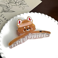 Медведь Животные акриловые заколки для волос в виде когтей, аксессуары для волос для женщин и девочек, медведь, 110 мм