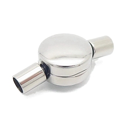 Плоский Круглый 304 из высококачественной нержавеющей стали пряжки, платина, плоско-круглые, 10 мм