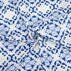 Azul Tela de fibra teñida con la técnica tie-dye para sofá, Cama y decoración bohemia para el hogar, azul, 1000x1560x0.5 mm