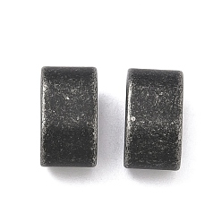 Античное Серебро 304 из нержавеющей стали слайд прелести, овальные, античное серебро, 14.5x8x8.5 мм, отверстие : 12x6.5 мм