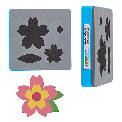 Цветок 1 шт. штампы для резки дерева, Со сталью, для diy scrapbooking / фотоальбом, с пластиковой пресс-формой для литья под давлением, цветочным узором, режущая матрица: 1мм