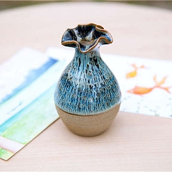 Темно-Голубой Керамические вазы, микропейзаж, украшение для дома, глубокое синее небо, 30~50 мм