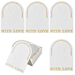 Белый 50Карточка демонстрации шт. в доспехах, доска для дизайна ногтей, арка, белые, 9.4x6.9x0.06~0.09 см