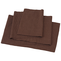 Coffee Cotton Rib Fabric, Clothes Bag Accessories, Coffee, 1300x200x0.8mm