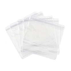 Прозрачный ПВХ антиокислительные пакеты с застежкой-молнией, прозрачный чехол для хранения ювелирных изделий с защитой от потускнения, квадратный, прозрачные, 14.1x14x0.03 см, односторонняя толщина: 4.9 мил(0.125мм)