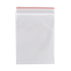 Clear Plastic Zip Lock Bags, Resealable Packaging Bags, Top Seal, Self Seal Bag, Rectangle, Clear, 6x4cm, Unilateral Thickness: 2 Mil(0.05mm)