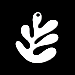 Нержавеющая Сталь Цвет Устойчивые к потускнению 201 подвески из нержавеющей стали, лазерная резка, лист, цвет нержавеющей стали, 25.5x20x1 мм, отверстие : 1.6 мм