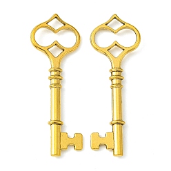 Античное Золото Тибетский сплав стиля большие кулоны, отмычка, без кадмия и без свинца, античное золото , 60x21x3 мм, Отверстие : 4x5 мм , около 200 шт / 1000 г