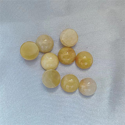Топаз Нефрит Кабошоны из натурального топазового нефрита, полукруглые / купольные, 10 мм